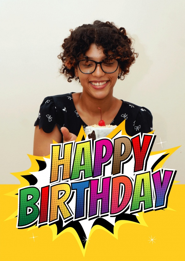 Happy Birthday Geburtstagskarte Postkarte Online Gestalten Und Versenden