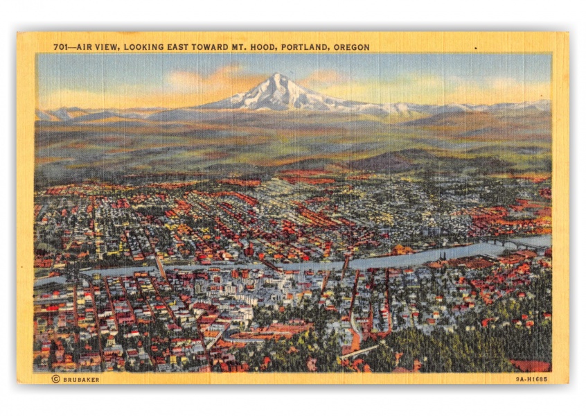 Portland, Oregon, air view