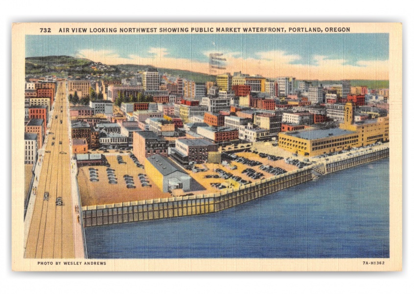 Portland, Oregon, air view of harbor