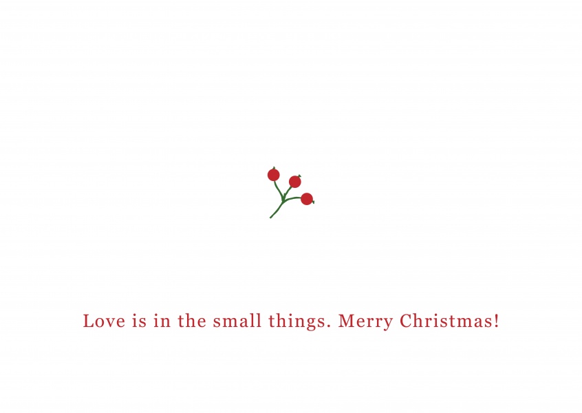 Simple Christmas card with a cute text