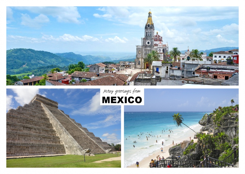 Three photos of mexico