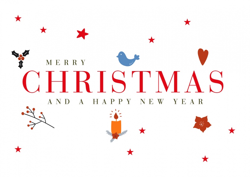 Meridian Design Merry Christmas And A Happy New Year Merry Christmas Cards Send Real Postcards Online
