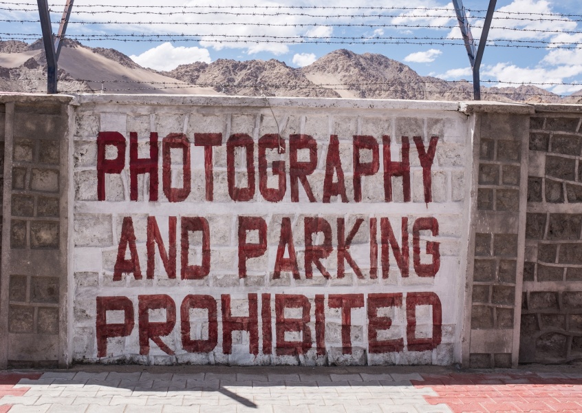 postcard Photography prohibited