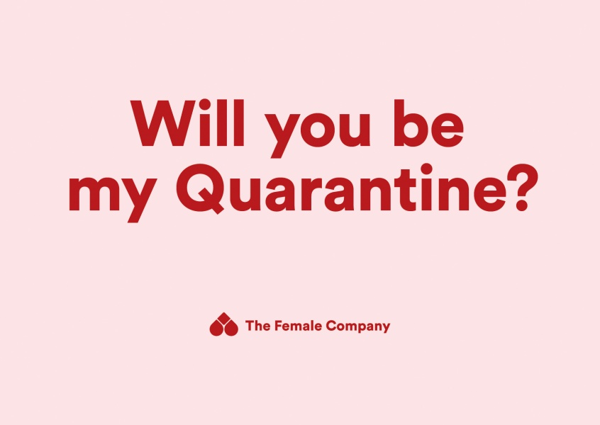 THE FEMALE COMPANY Postkarte Will you be my Quarantine?