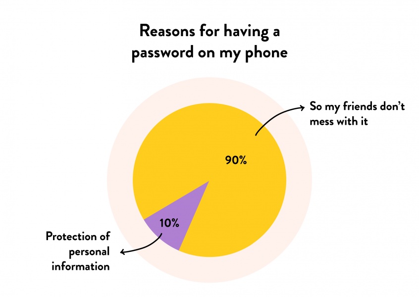 Reasons of having a password on the phone