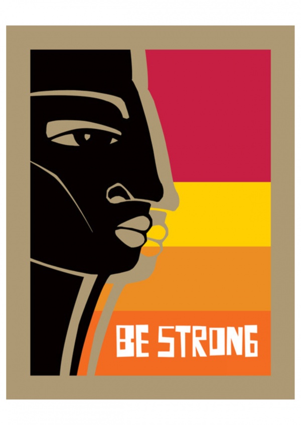 Colorful illustration - Be strong