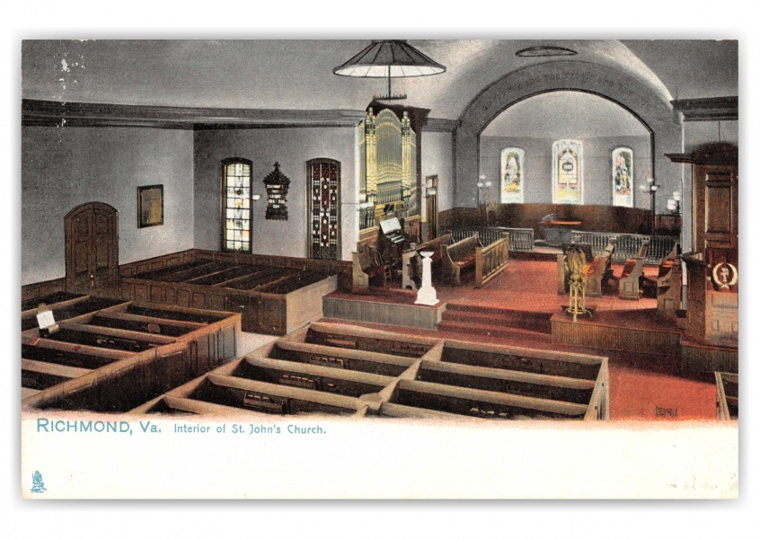 Richmond, Virginia, interior of St. Johns Church