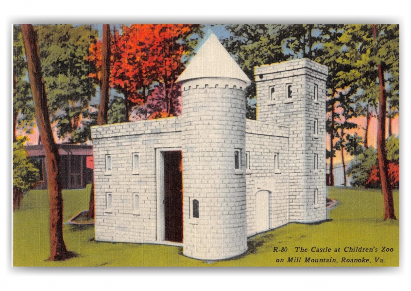 Roanoke, Virginia, Castle at Childrens Zoo, Mill Mountain