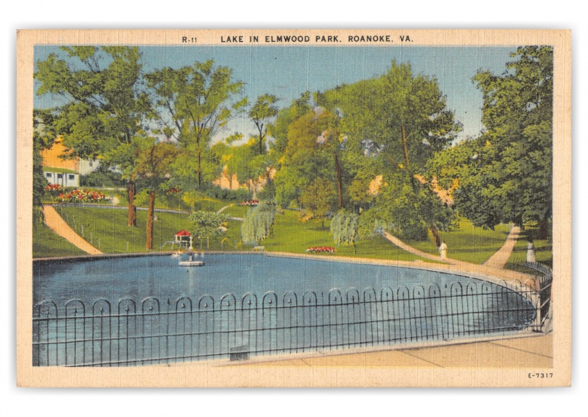 Roanoke, Virginia, Lake in Elmwood Park