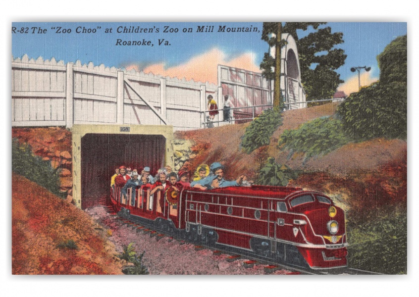 Roanoke, Virginia, the Zoo Choo, Childrens Zoo on Mill Mountain