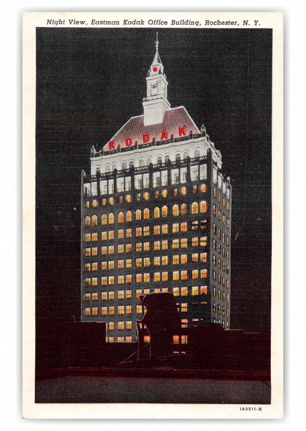 Rochester, New York, Nigth view of Eastman Kodak Office Building