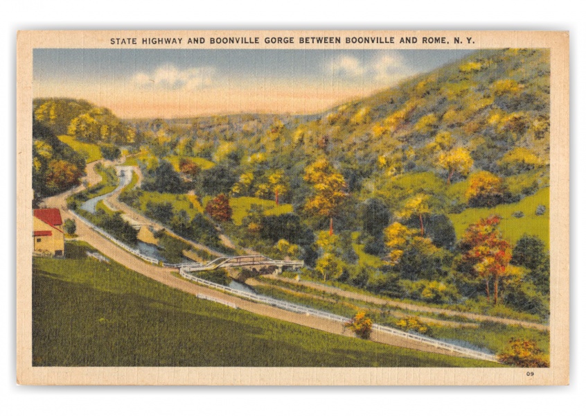Rome, New York, State Highway and Boonville Gorge
