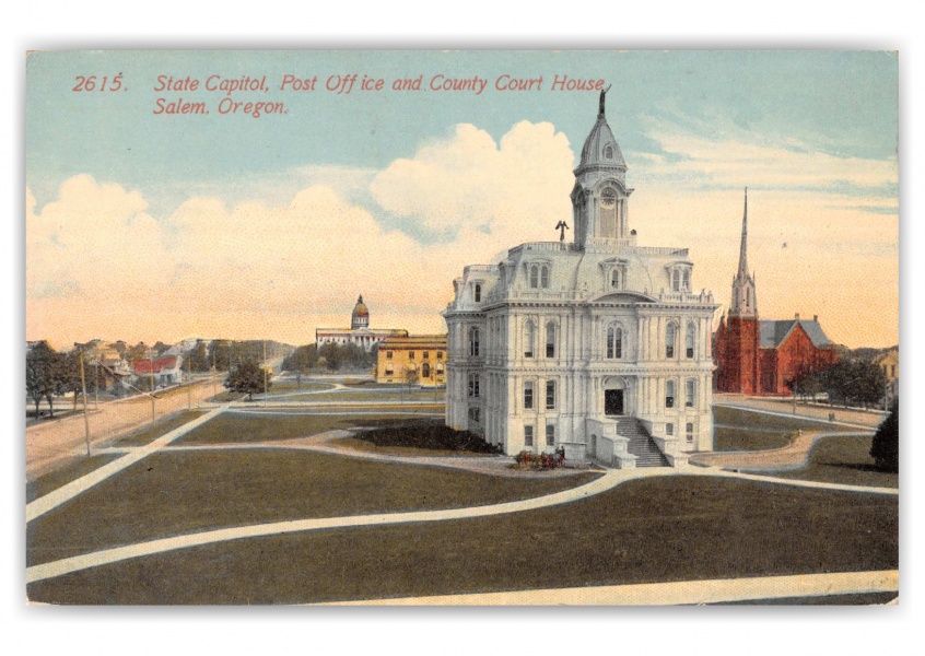 Salem, Oregon, State Capitol, post office and court house