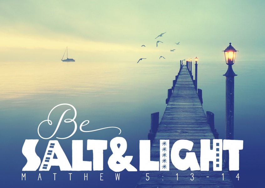 postcard Be salt and light (Matthew 5:13-14)