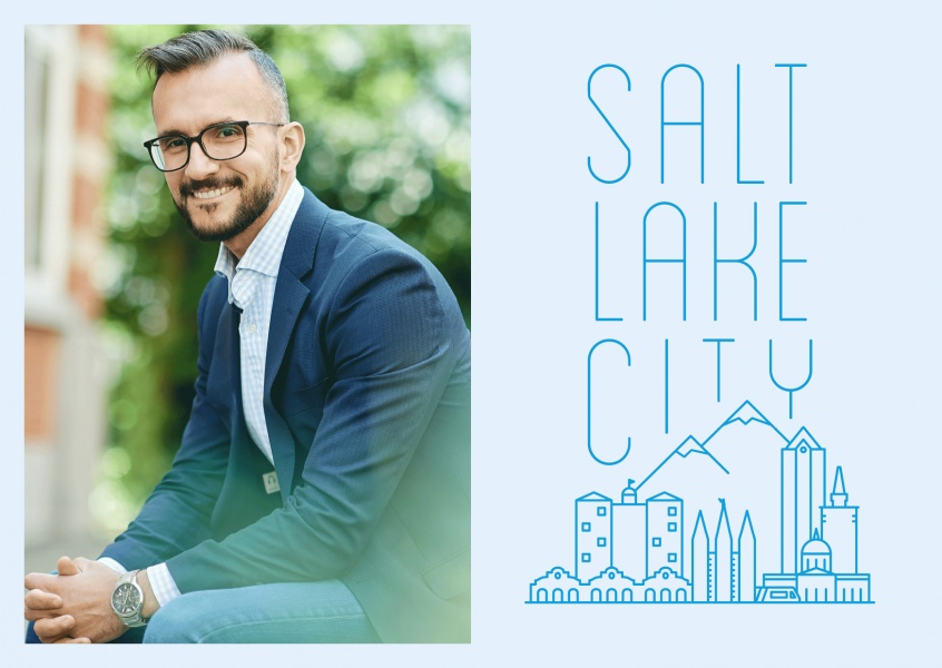 Salt Lake City Skyline Grafisk