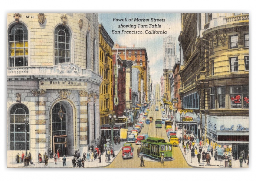 San Francisco, California, Powell at Market Street