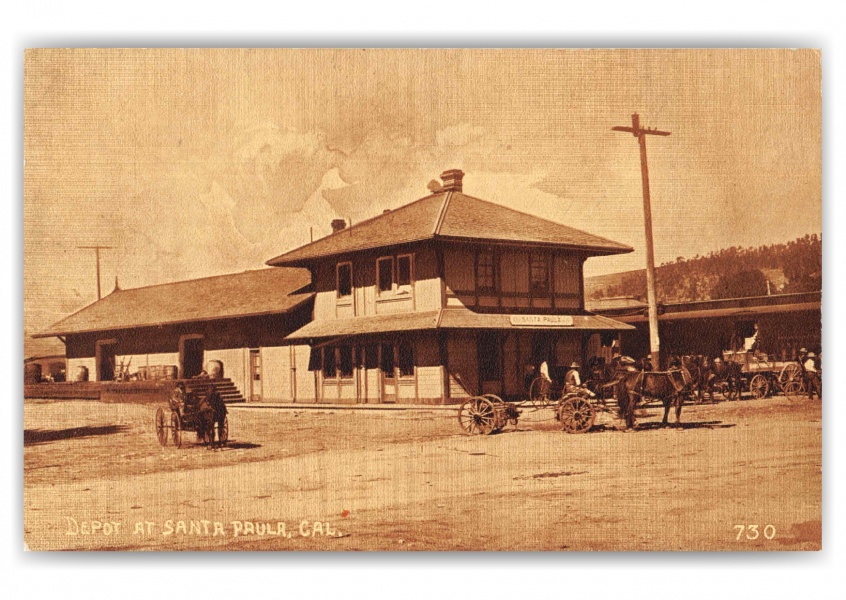 Santa Paula California Train Station Depot
