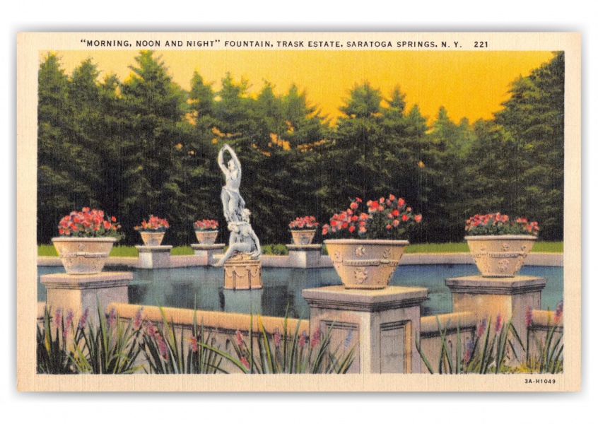 Saratoga Springs, New York, Morning, Noon and Night Fountain, Trask Estate