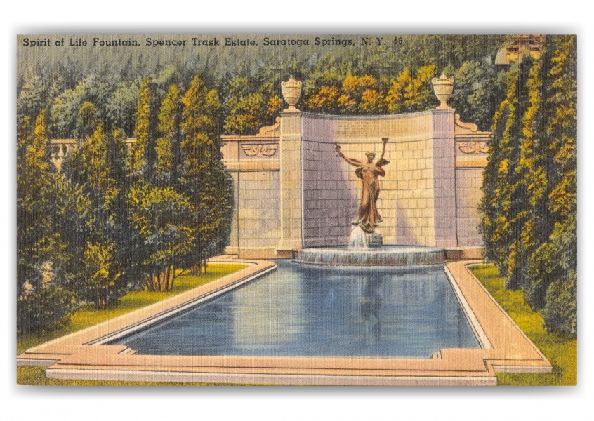 Saratoga Springs, New York, Spirit of Life Fountain, Spencer Trask Estate
