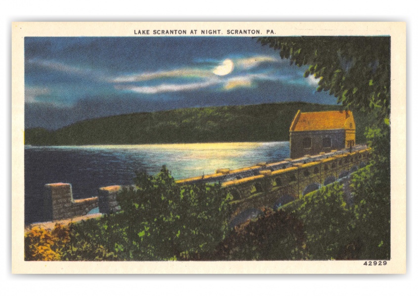 Scranton, Pennsylvania, Lake Scranton at night