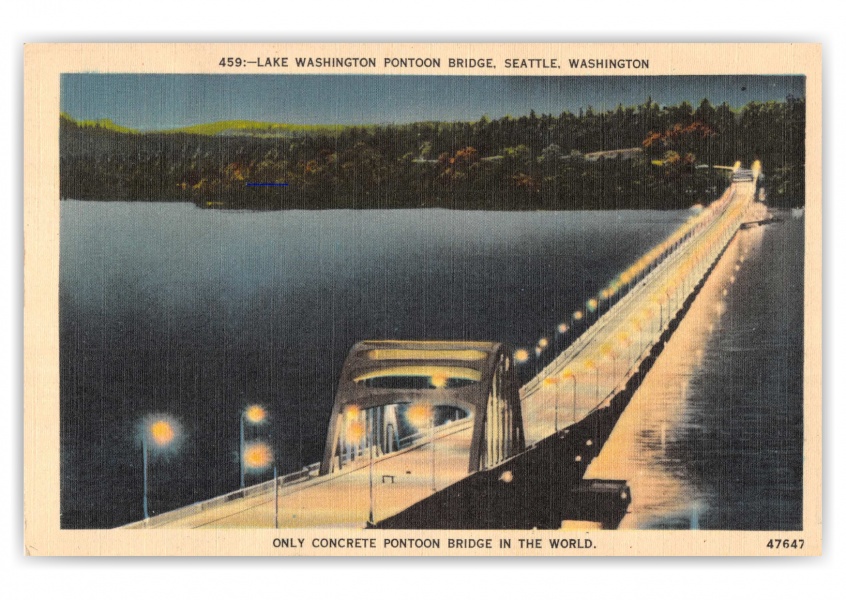 Seattle, Washington, lake Washington Pontoon Bridge