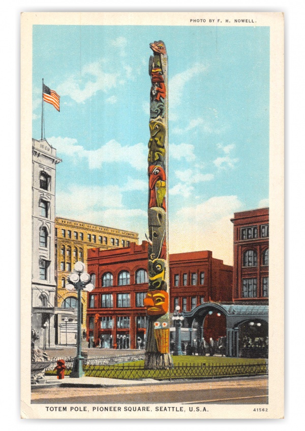 Seattle, Washington, Totem Pole, Pioneer Sqaure