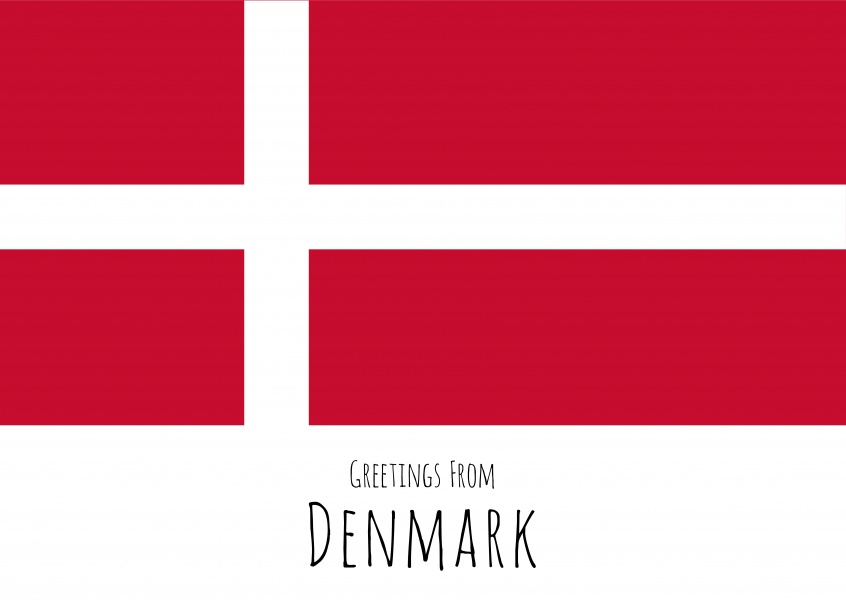 graphic flag Denmark