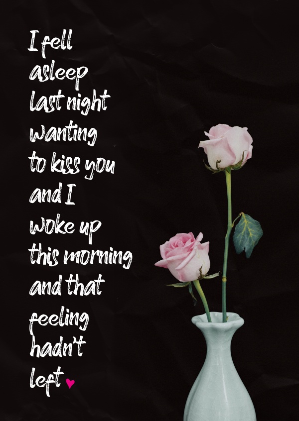 photo quote I want to kiss you