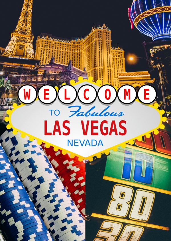 Las Vegas – Gambling Collage | Vacation Cards & Quotes 🗺️🏖️📸 | Send real  postcards online