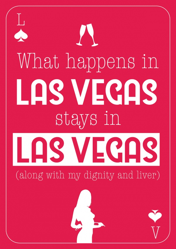 What happens in Las Vegas | Vacation Cards & Quotes 🗺️🏖️📸 | Send real  postcards online