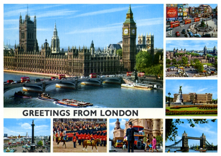 Postcards London single card Part 2 
