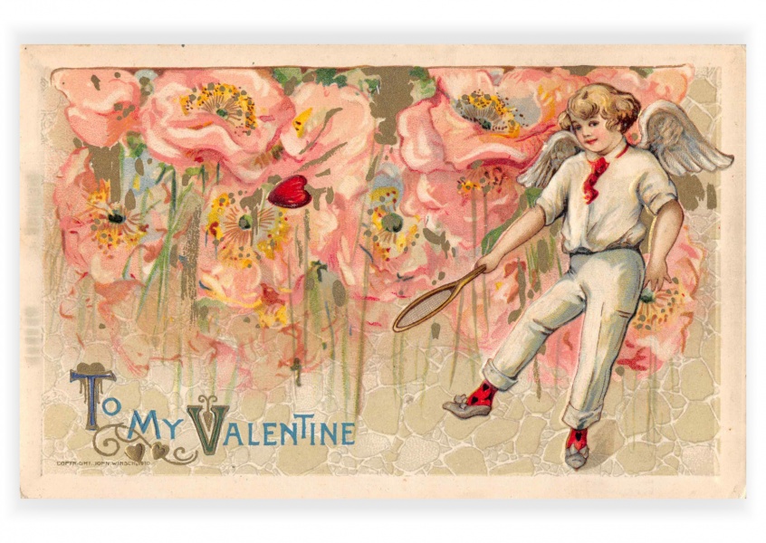 María L. Martin Ltd. vintage tarjeta de felicitación Para mi san Valentín