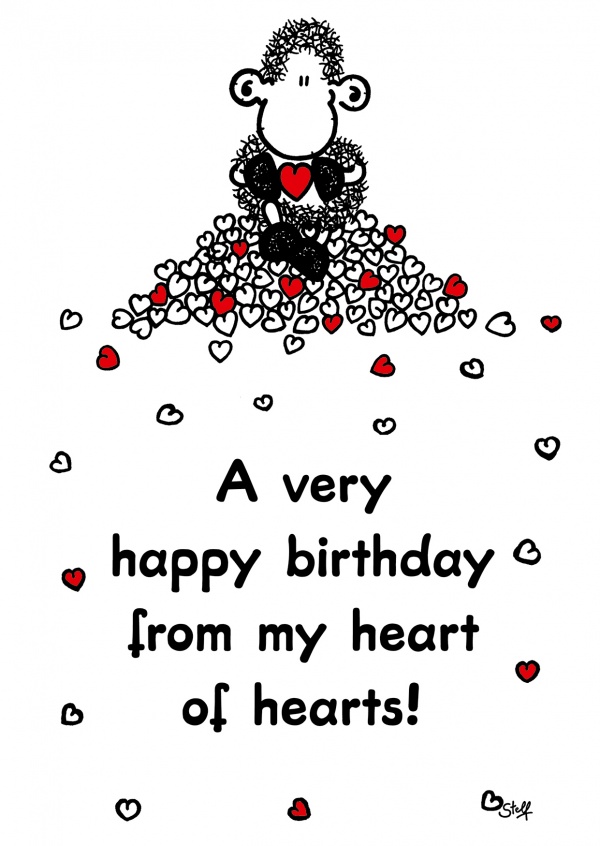Sheepworld Happy Birthday from my Heart of Hearts