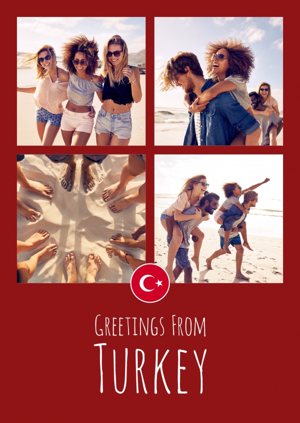 grafisk Turkiet röd