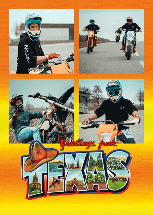 vintage kort Texas
