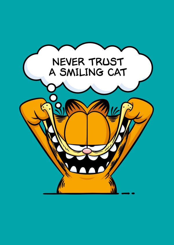 Never Trust A Smiling Cat 