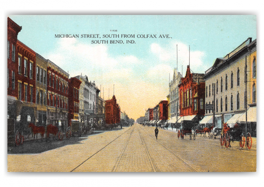 South Bend, Indiana, Michigan Street south from Colfax Avenue