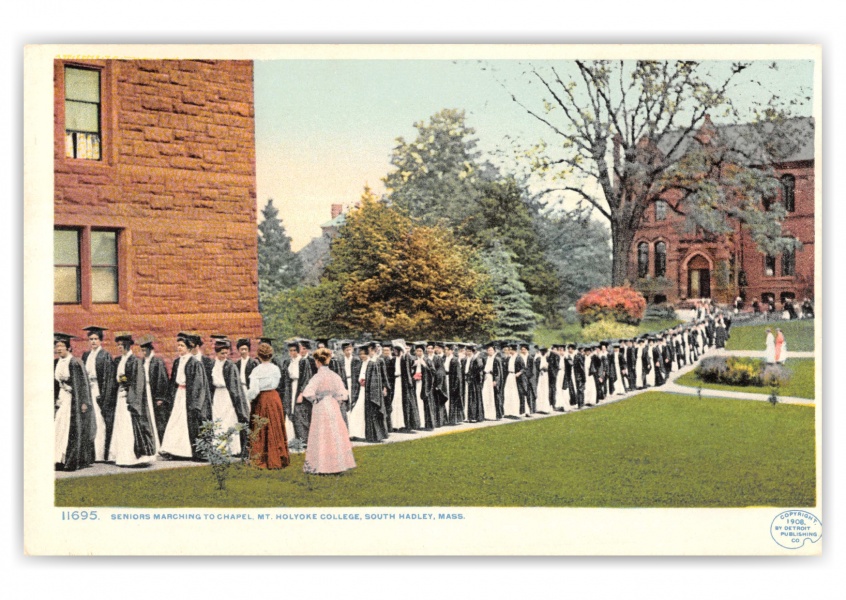 South Hadley, Massachusetts, marching to the chapel, Mt. Holyoke College