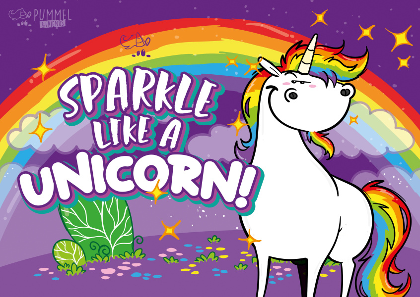 Sparkle like a unicorn