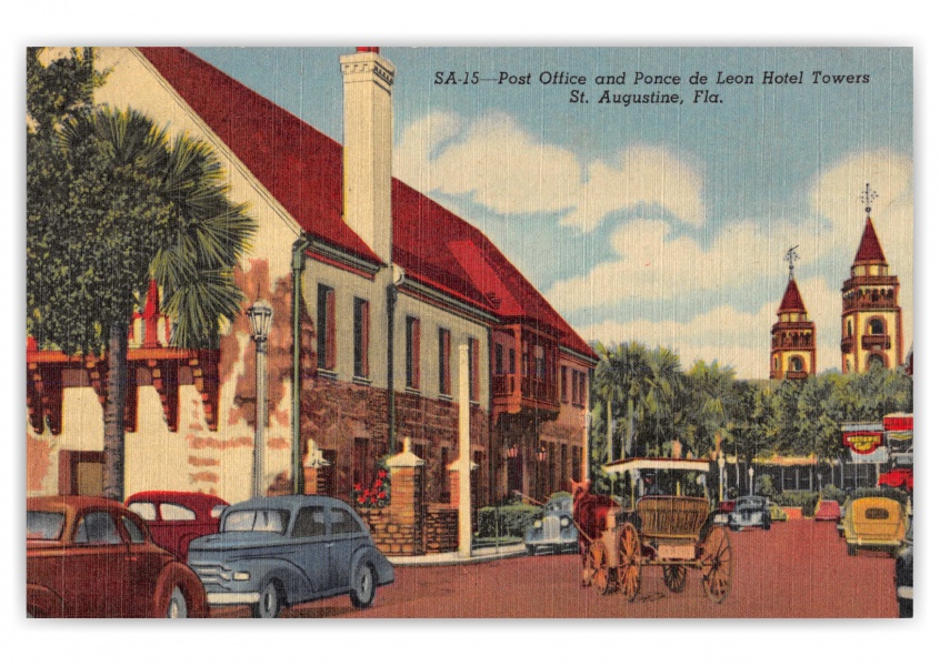 St. Augustine, Florida, Post Office and Ponce de Leon Hotel Towers