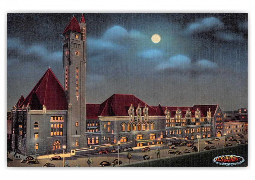 St. Louis Missouri Union Station at Night