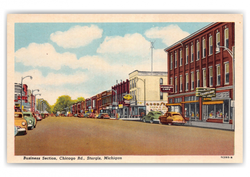 Sturgis, Michigan, Chicago Road business section