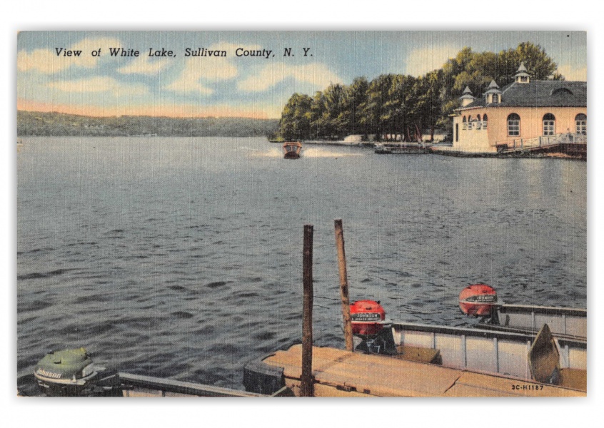 Sullivan County, New York, view of White Lake