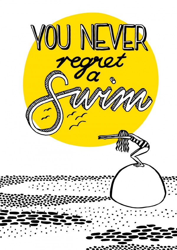 swimming illustration Tatjana Buisson 
