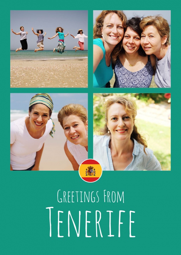 tarjeta de felicitación, Saludos desde Tenerife