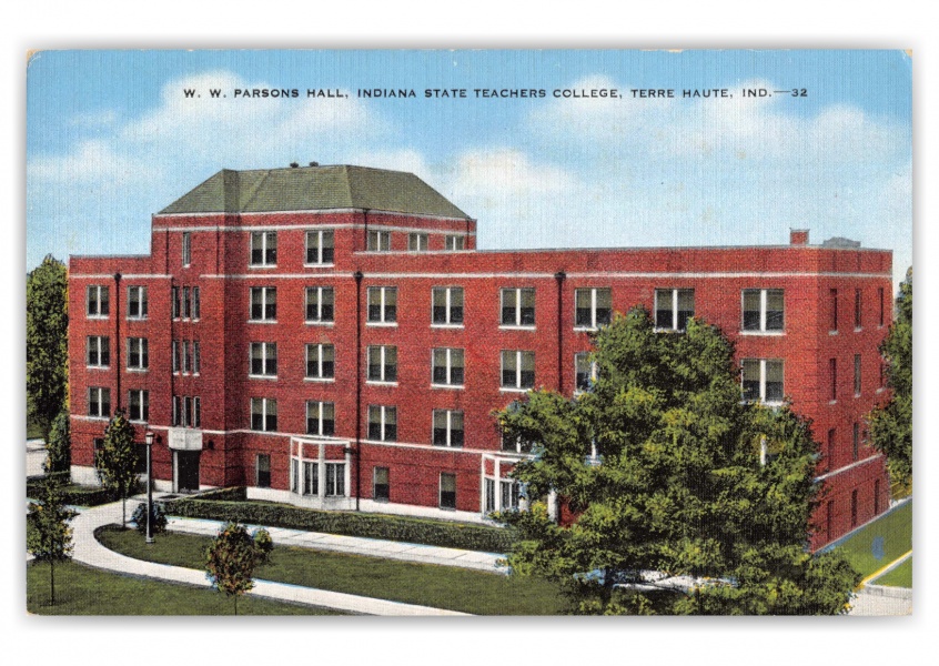 Terre haute, Indian, WW Parsons Hall, Indiana State Teachers College