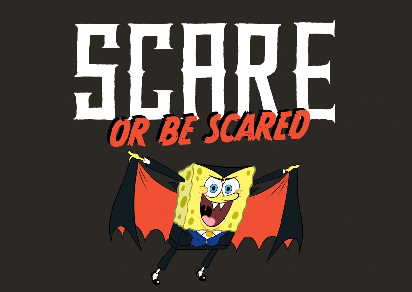 Spongebob - Scare or be Scared | Vraies cartes postales en ligne