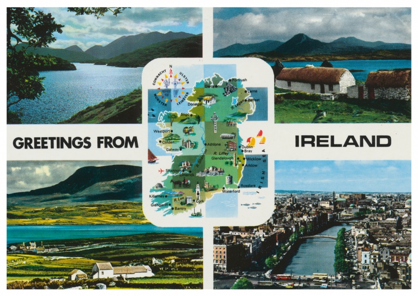 De John Hinde Archief foto ' groeten uit Ierland