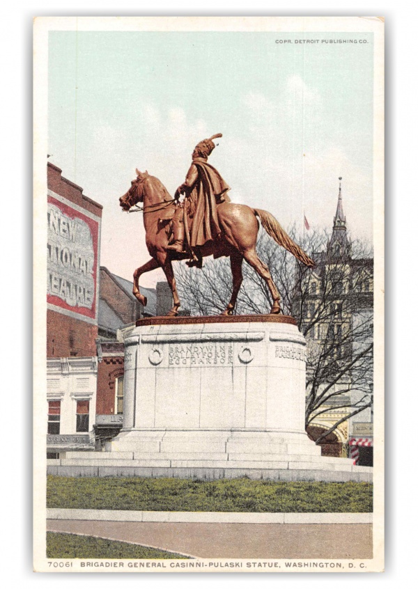 Washington DC Brigadier General Casinini Pulaski Statue
