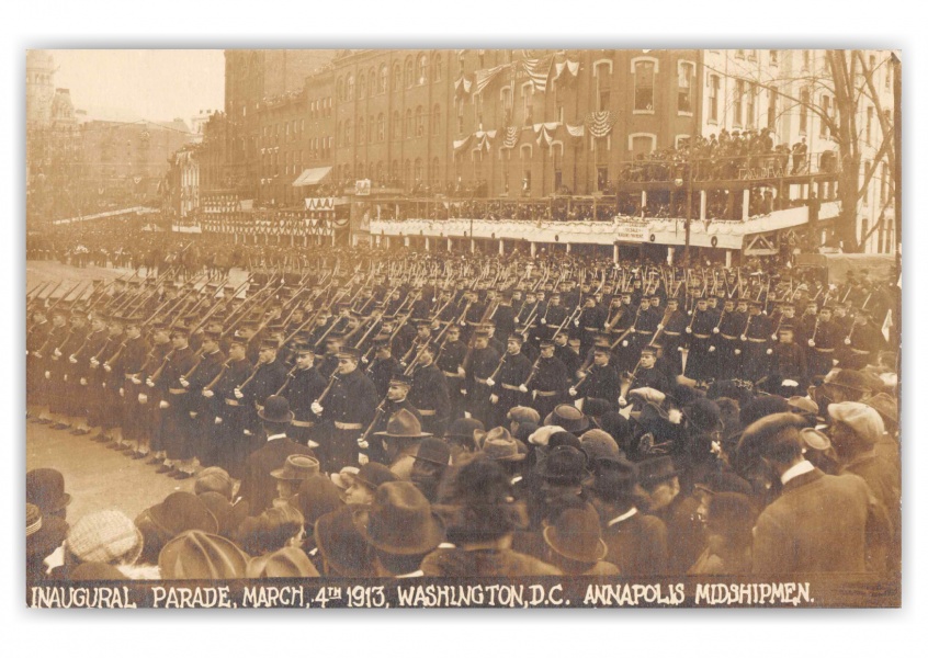 Washington DC Inagural Parade 1913 Annapolis Midshipmen